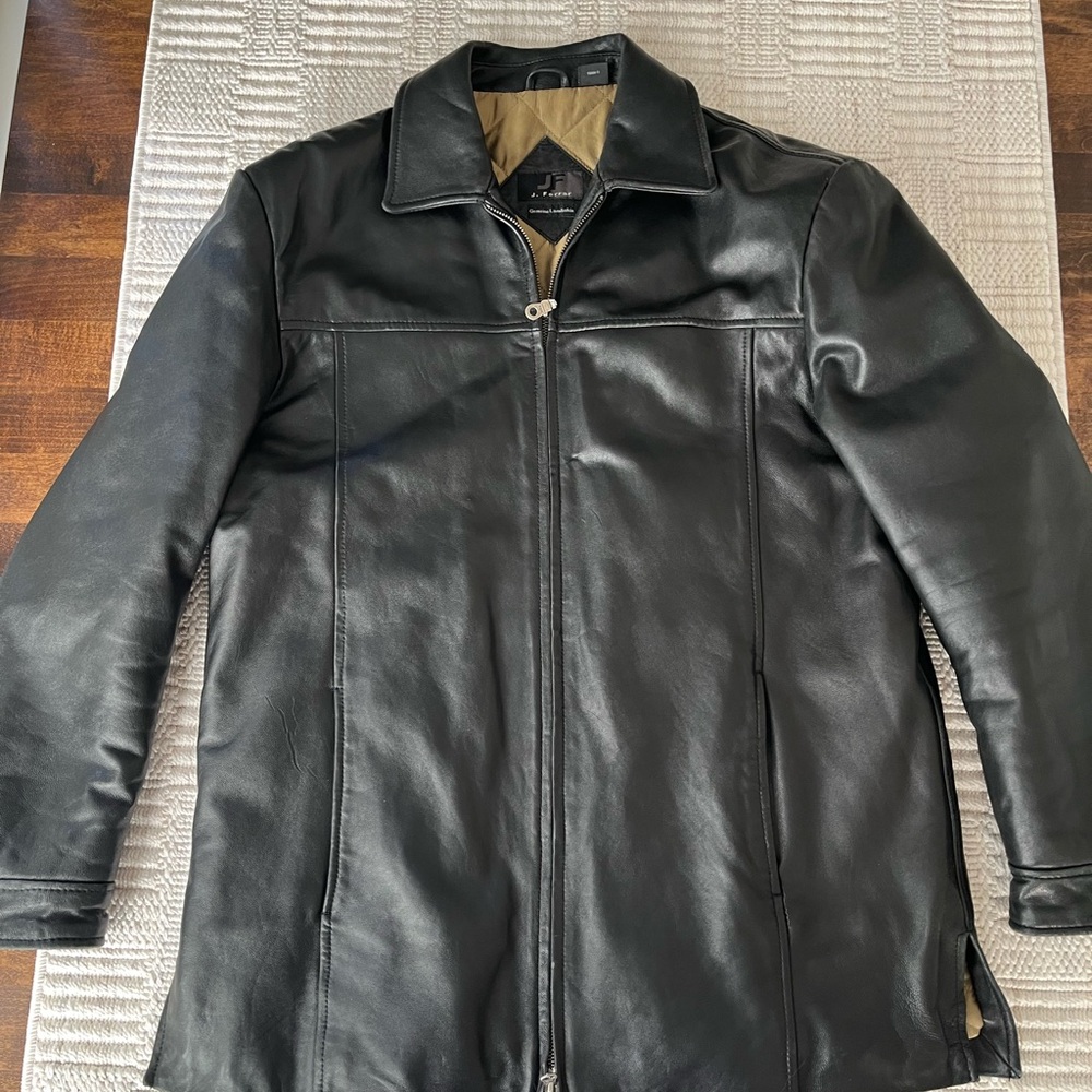 JF J.Ferrar Classic Black genuine, lambskin Leather  Coat